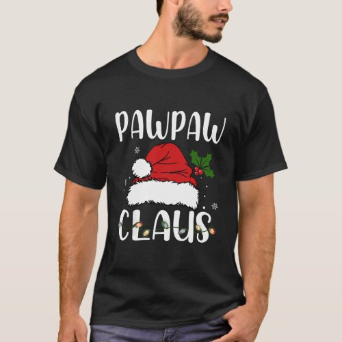 Funny Pawpaw Claus Christmas T_Shirt Pajamas Santa