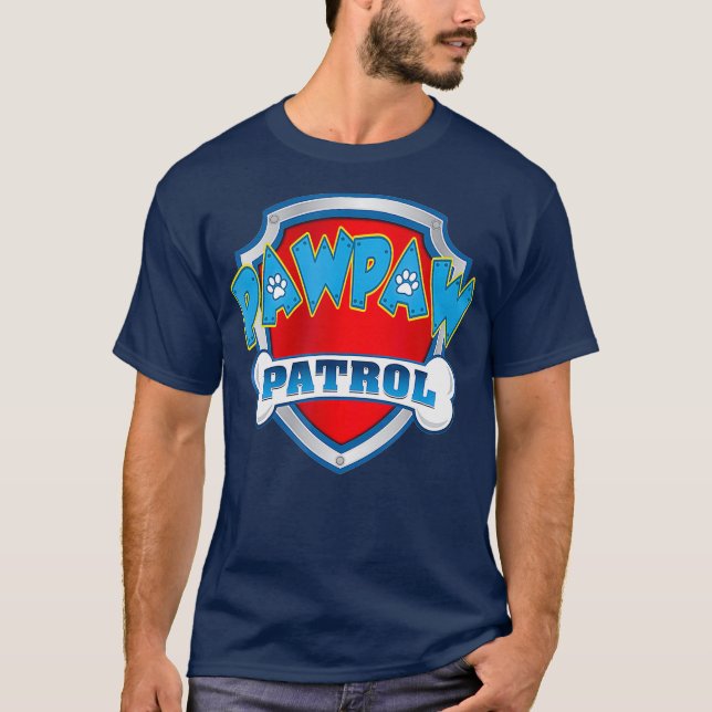 Funny Pawpaw Patrol  Dog Mom Dad For Men Women T-Shirt (Front)