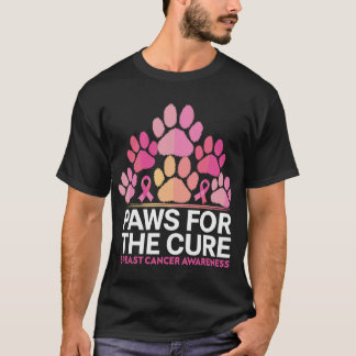 Funny Paws for The Cure Breast Cancer Awareness T-Shirt