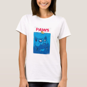 Funny Paws Horror Movie Poster Spoof T-Shirt