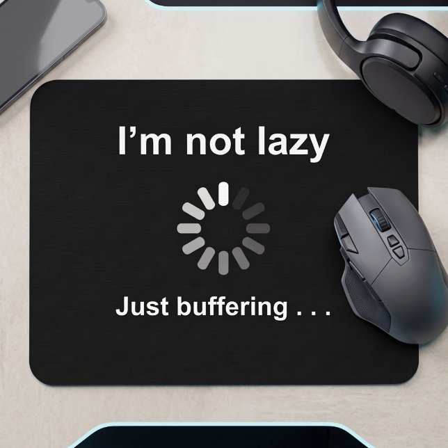 Funny PC Gamer Buffering Problems Joke Mouse Pad (Creator Uploaded)