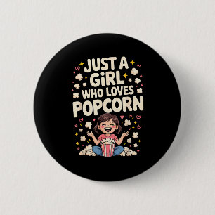 Funny Pcorn Art For Women Girls Kid P Corn Pcorn L Button