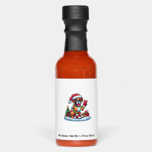 Funny Peace Hand Boxer Dog Christmas Lights Womens Hot Sauces