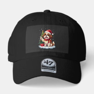 Funny Peace Hand Shih Tzu Christmas Lights Womens 47 Brand Hat