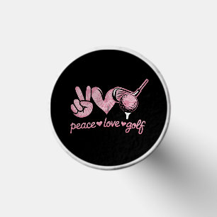 Funny Peace Love Golf Player Sport Lovers  Tees
