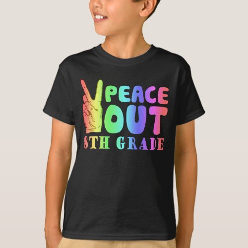 Funny Peace Out 8th Grade T_Shirt