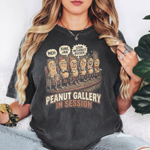 Funny Peanut Gallery Movie Theater Cartoon T-Shirt