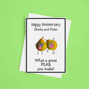 Funny Pear Anniversary  Card