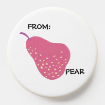 Funny Pear Pun – “From: Pear” Pop Art Fruit Canva