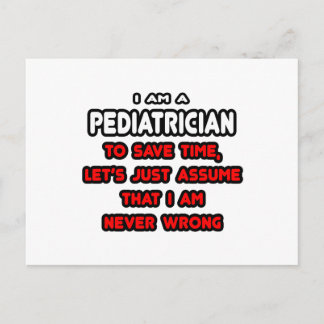 Funny Pediatrician T-Shirts and Gifts Postcard