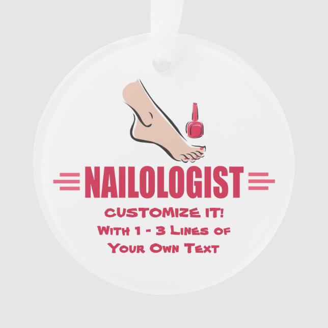Funny Pedicure Ornament (Front)