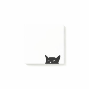 Funny Peeking Cat Post-it Notes
