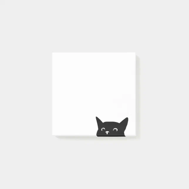 Funny Peeking Cat Post-it Notes | Zazzle