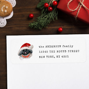 Funny Pekingese Christmas Dog Return Address Label