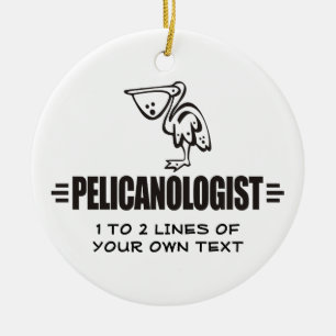 Funny Pelican Ceramic Ornament