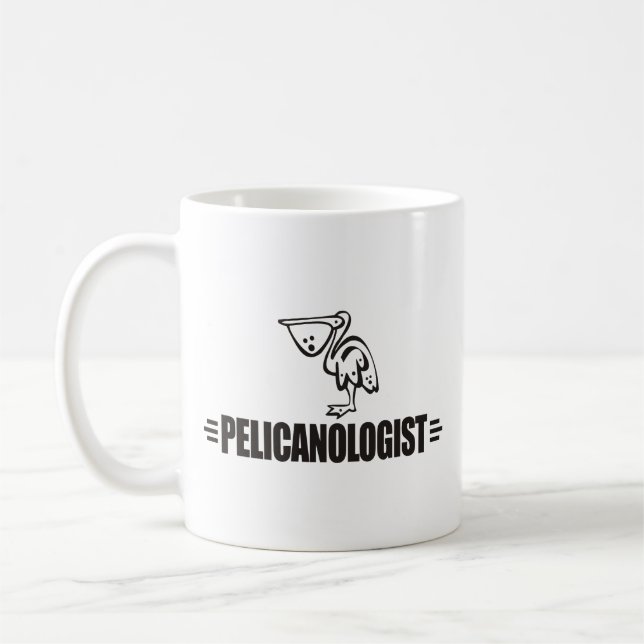 Funny Pelican Coffee Mug (Left)