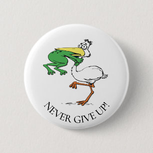 Funny Pelican Pinback Button