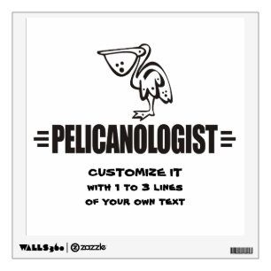 Funny Pelican Wall Decal