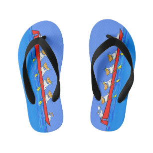 New Orleans Pelicans Kids Boys/Girls Big Logo Flip Flops by Forever Collectibles 