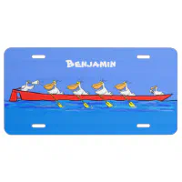 Cute boy sailor and dog rowing boat cartoon | Mask