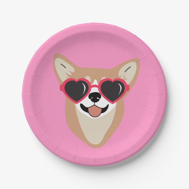Funny Pembroke Welsh Corgi   Paper Plates (Front)