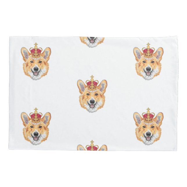 Funny Pembroke Welsh Corgi Pillow Case (Back)