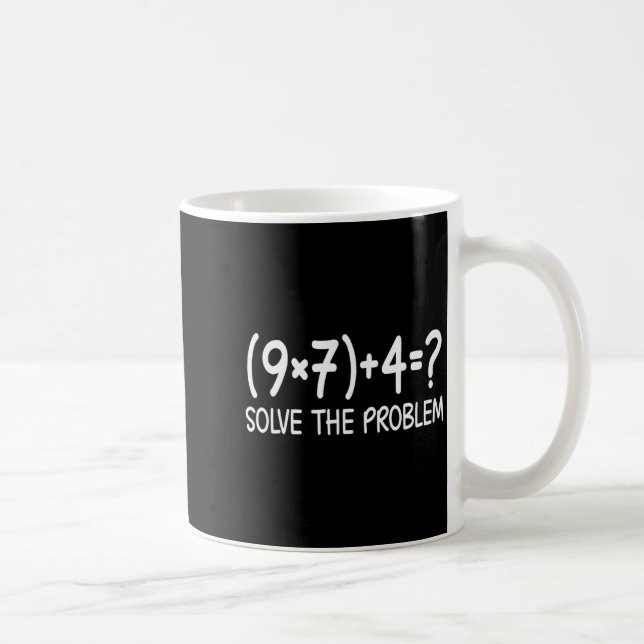 Funny Pemdas Elementary Math Teacher Brainrot 67 M Coffee Mug (Right)