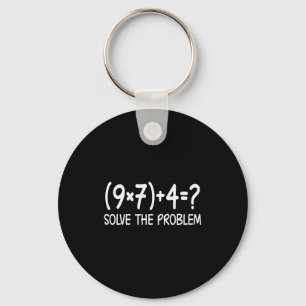 Funny Pemdas Elementary Math Teacher Brainrot 67 M Keychain