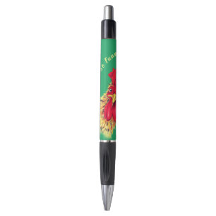 Funny Pen Gift Surprised Rooster - Custom Text