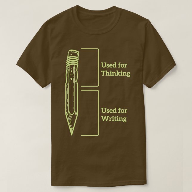 Funny Pencil Student Teacher Funny Meme T-Shirt (Design Front)