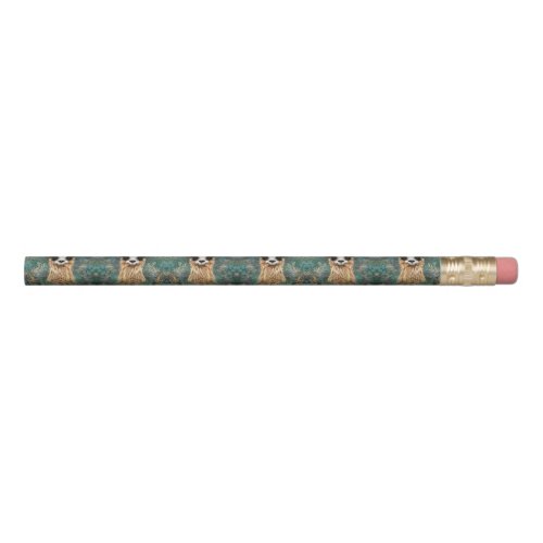Funny Pencil with Curious Baby Llama