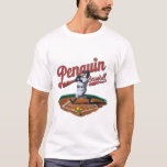 Funny Penguin Baseball T-Shirt