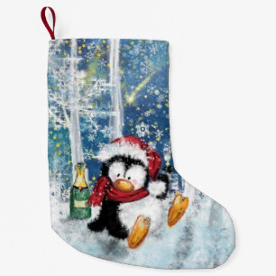 Funny Penguin Christmas Stocking
