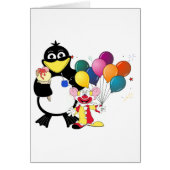 Funny penguin & clown cartoon (Front)