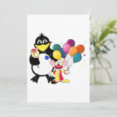 Funny penguin & clown cartoon (Standing Front)