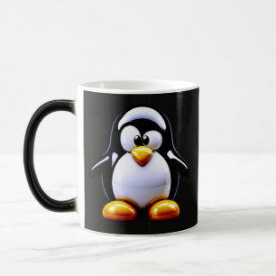Funny Penguin Coffee Color Morph Mug