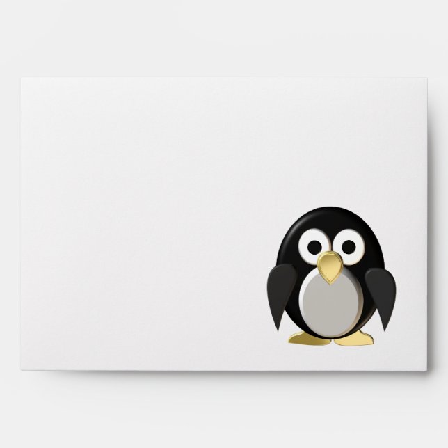 Funny penguin envelope (Front)