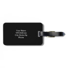 Funny penguin luggage tag | Whimsical animal image