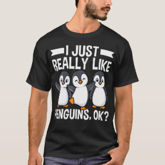 Funny Penguin Men Wildlife Polar Animal Penguin T-Shirt