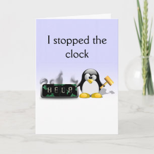 Funny Penguin Mothers Day Card
