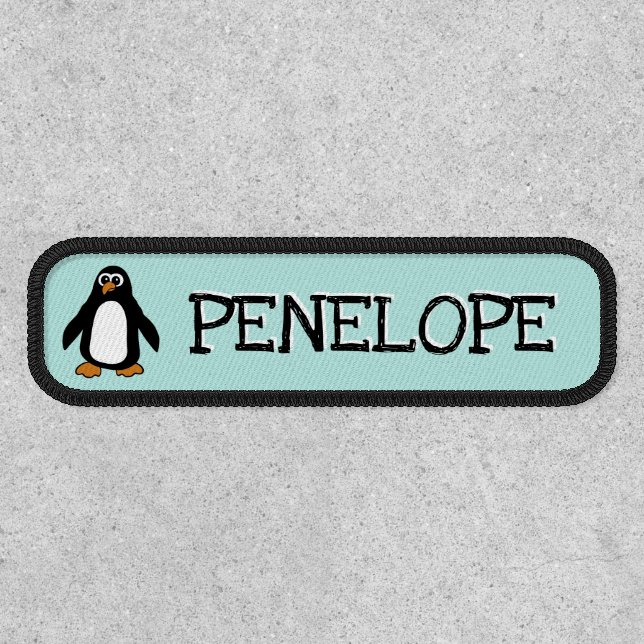 Funny Penguin Name Template Patch (Front)