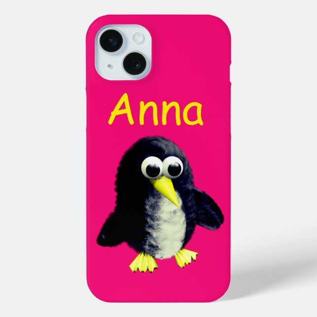 Funny penguin, personalized  Case-Mate iPhone case (Back)