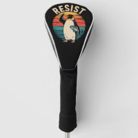 Funny Penguin Resist Protest Against Tariffs