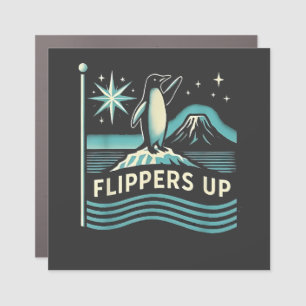 Funny Penguin Resist Protest Against Tarrifs  Car Magnet