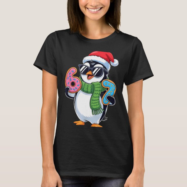 Funny Penguin Six Seven 67 Ice Cream Christmas Boy T-Shirt (Front)