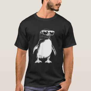 Funny Penguin Sunglasses Graphic T-Shirt