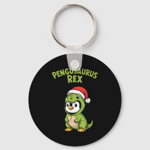 Funny Penguin T-rex Costume Christmas Kids Boys  Keychain
