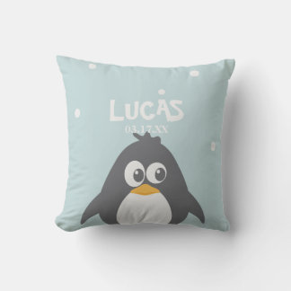 Funny Penguin Throw Pillow