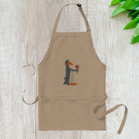Funny Penguin With Ice Cream Apron