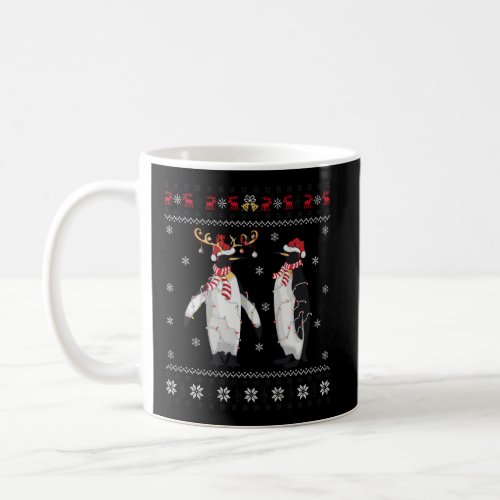 Funny Penguin Xmas Gift Santa Hat Ugly Penguin Chr Coffee Mug